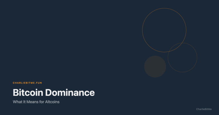 Bitcoin Dominance Altcoins - Charlie Bit Me