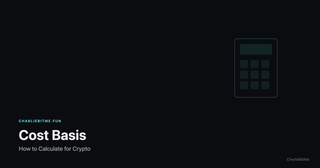 Calculate Cost Basis Crypto - Charlie Bit Me