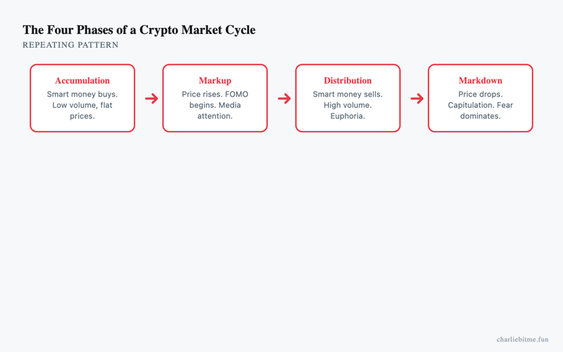 Crypto Market Cycles Infographic - Charlie Bit Me