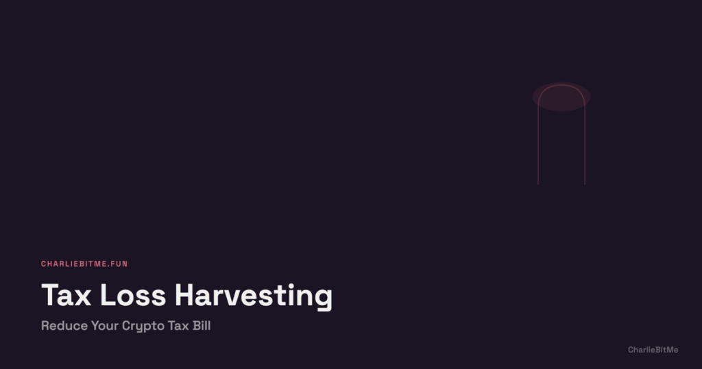 Crypto Tax Loss Harvesting - Charlie Bit Me