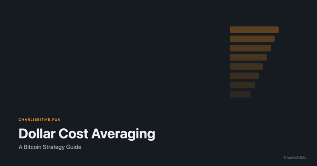 Dollar Cost Averaging Bitcoin - Charlie Bit Me