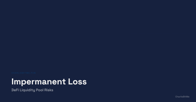 Impermanent Loss Defi - Charlie Bit Me