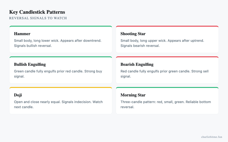 Read Candlestick Chart Crypto Infographic - Charlie Bit Me