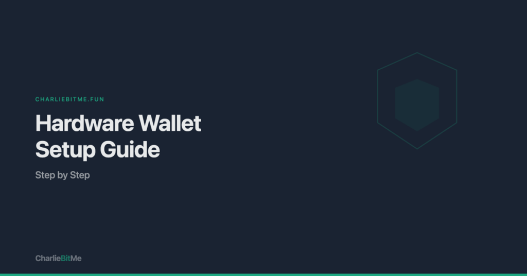 Step by step hardware wallet setup guide