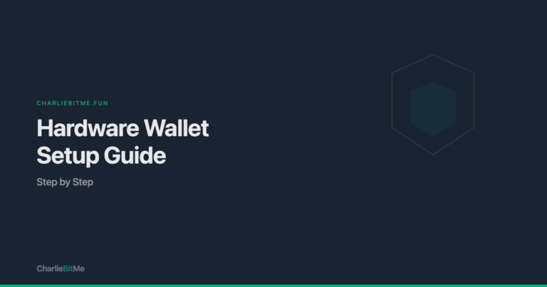 Step by step hardware wallet setup guide