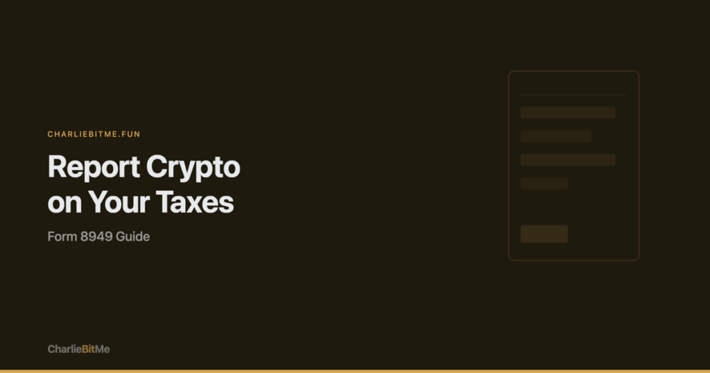 How to report crypto on taxes with IRS Form 8949